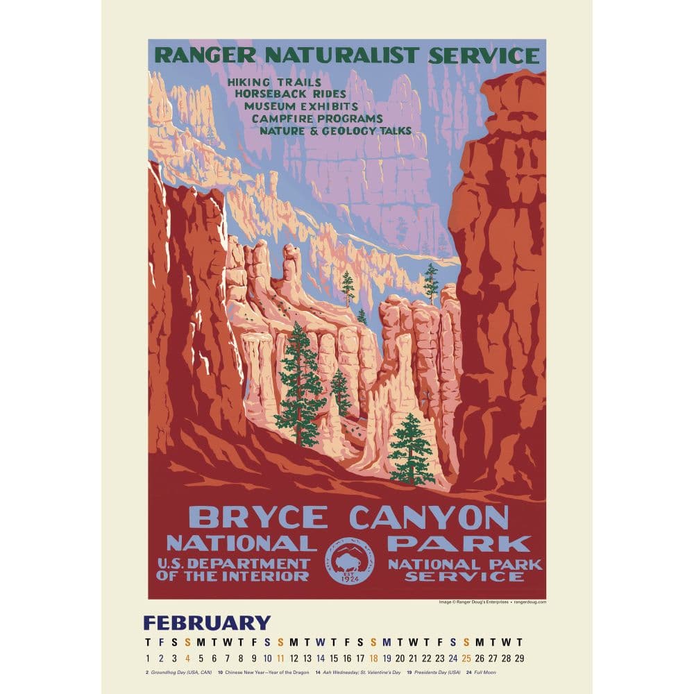 National Parks Poster Art WPA 2024 Wall Calendar Second Alternate Image width=&quot;1000&quot; height=&quot;1000&quot;