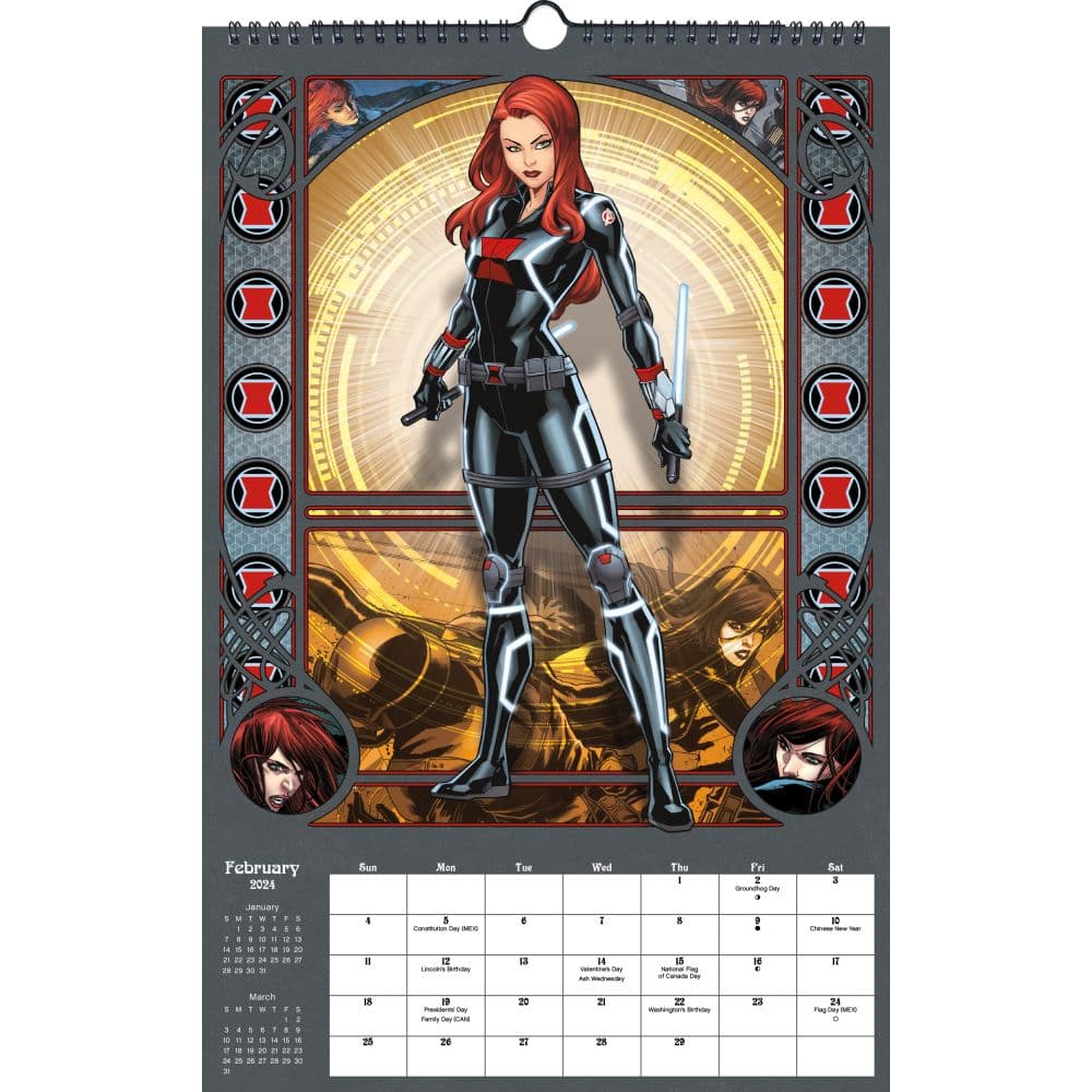 Marvel Avengers Poster 2025 Wall Calendar