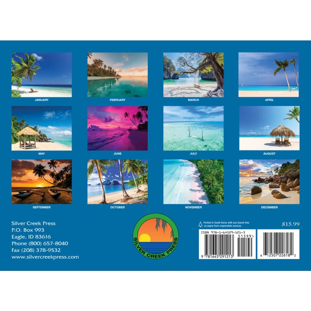 Sunsets and Beaches Wall 2026 Wall Calendar First Alternate Image