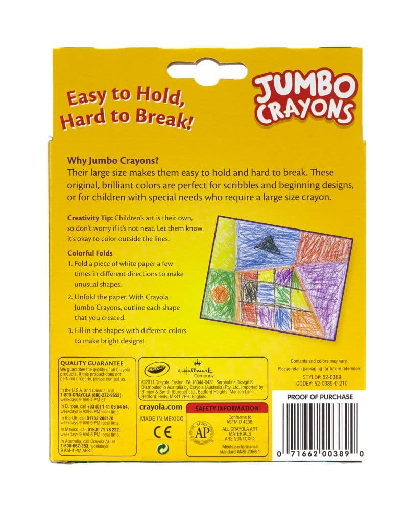 Crayola 8ct Jumbo Crayons Alternate Image 1