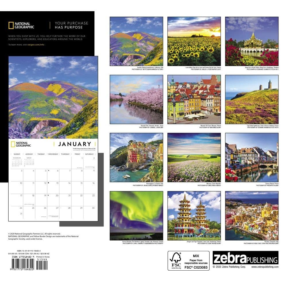 Naastional Geographic Scotland Calendar 2022 | February 2022 Calendar