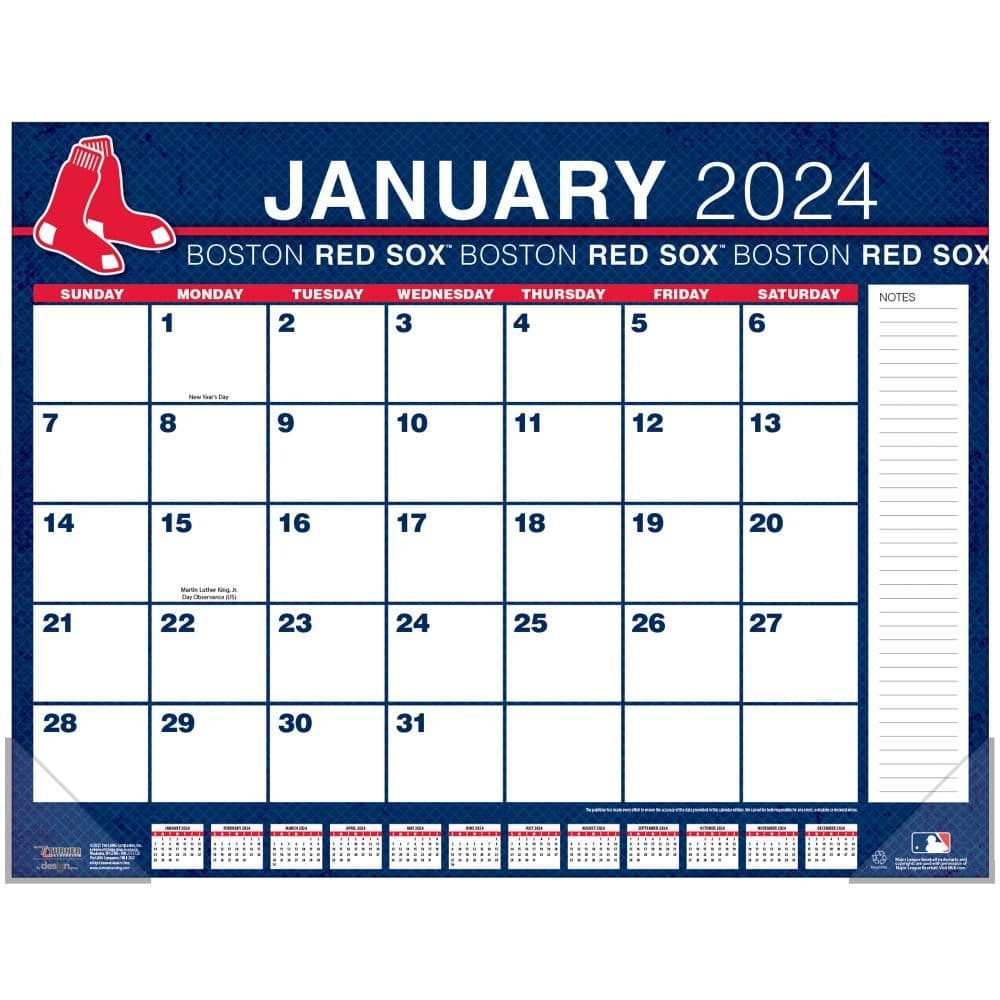MLB Boston Red Sox 2024 Desk Pad First Alternate Image width=&quot;1000&quot; height=&quot;1000&quot;
