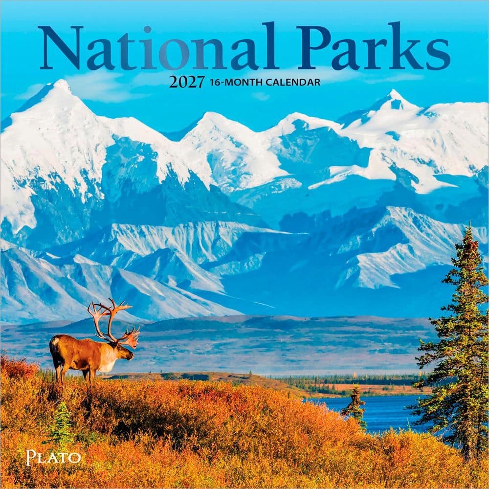 National Parks Foil 2027 Mini Wall Calendar Main Product Image