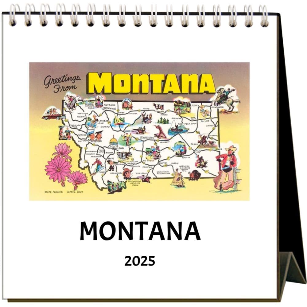 Nostalgic Montana 2025 Easel Desk Calendar Main Image