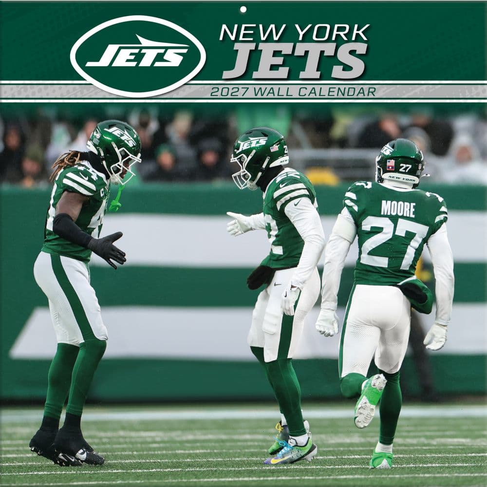 image NFL New York Jets 2027 Wall Calendar Main Product Image