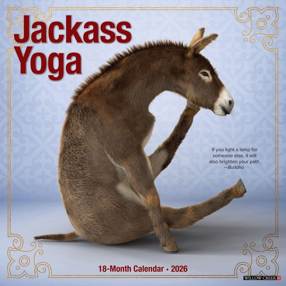 Jackass Yoga 2026 Wall Calendar  Main Image