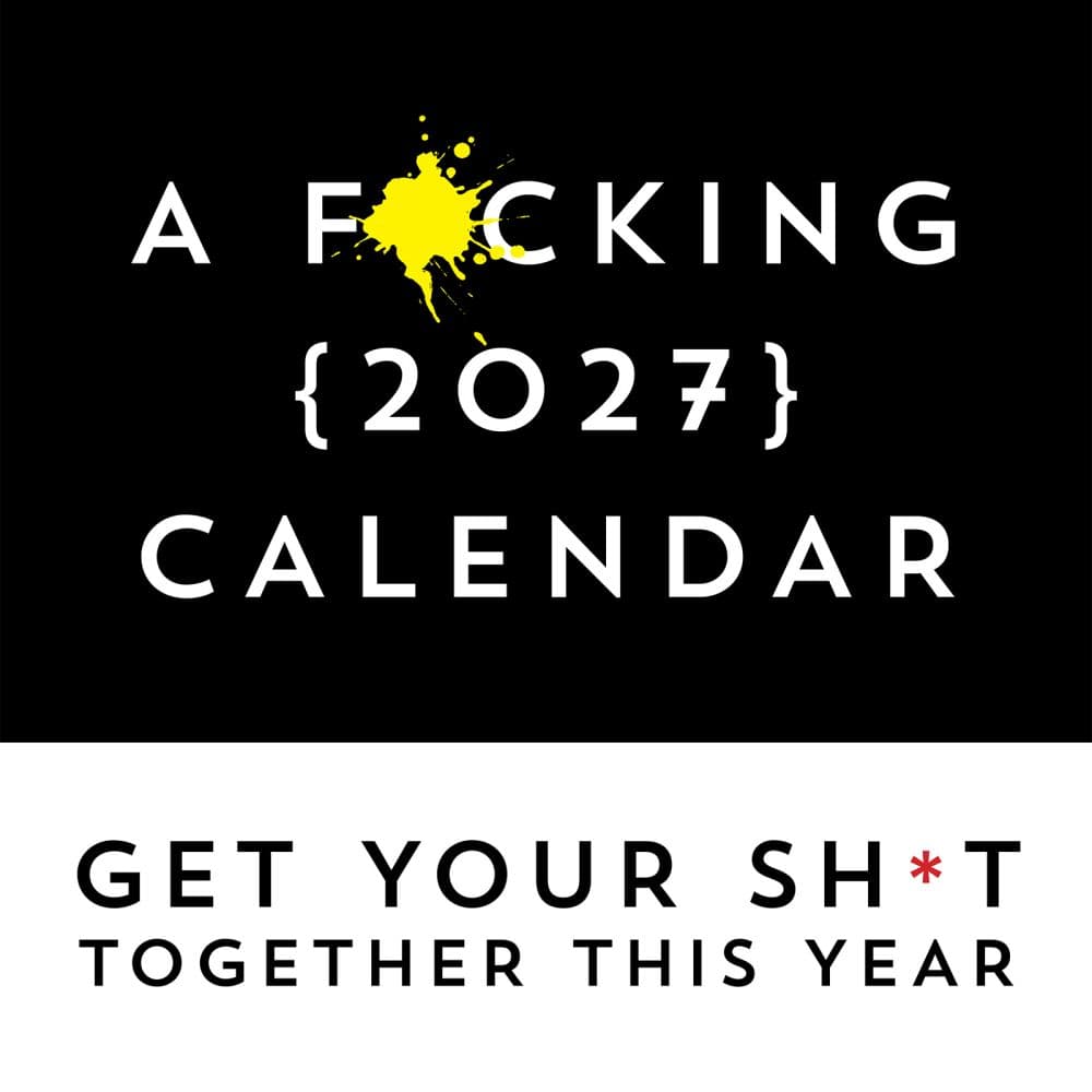 Fcking 2027 Wall Calendar Main Product Image