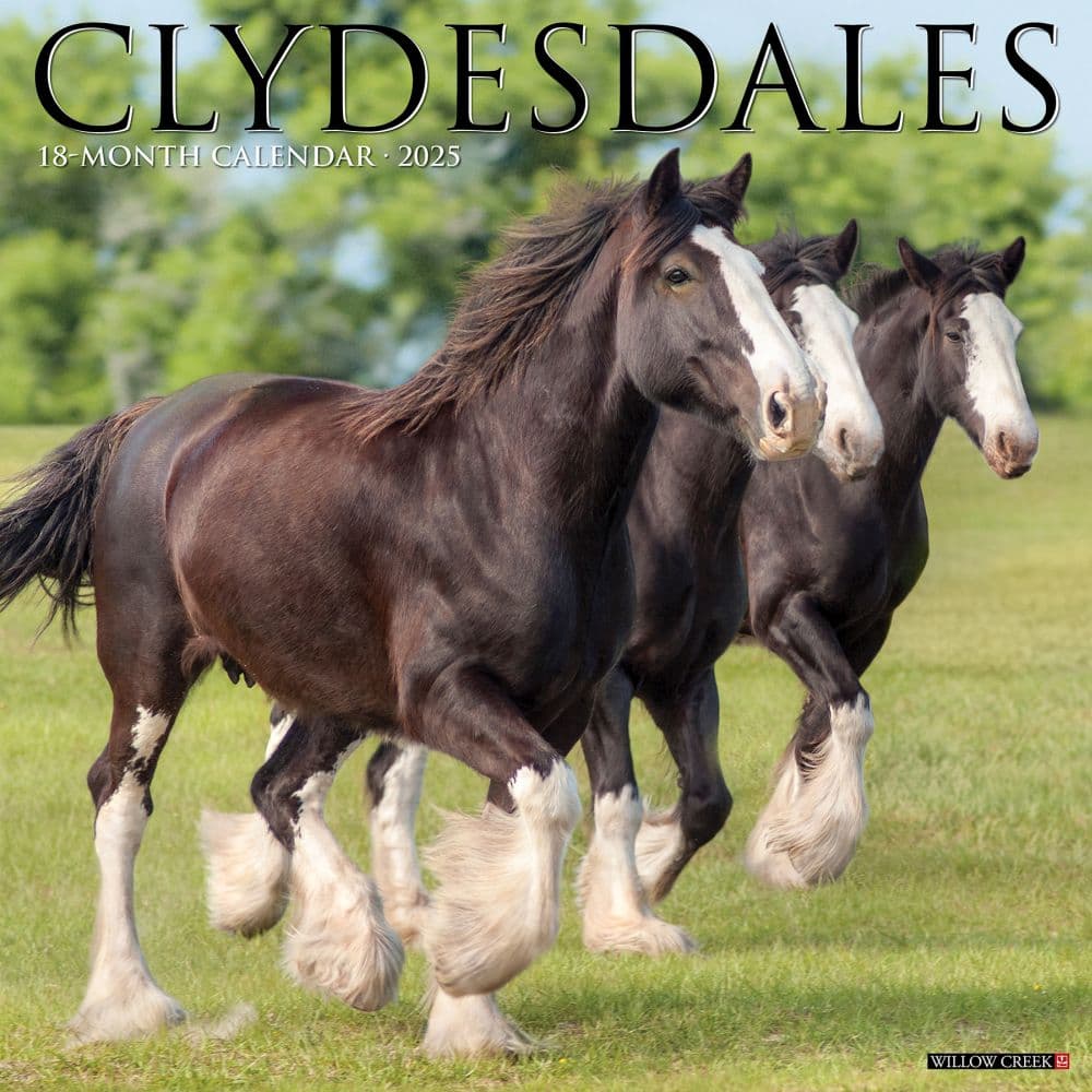 Clydesdales Horses 2025 Wall Calendar