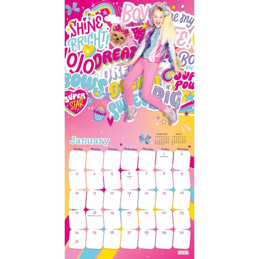 Jojo Siwa Mini Wall Calendar