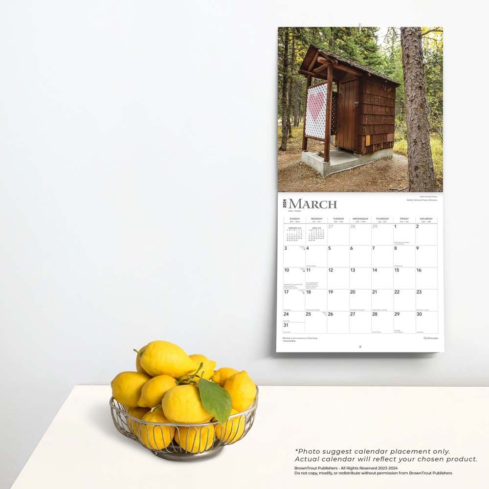 Outhouses 2024 Wall Calendar Alternate Image 3