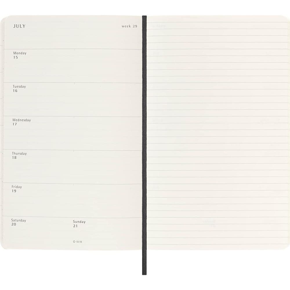 Moleskine Large Black Weekly 2024 Planner