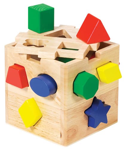 Wooden Shape Sorting Cube Main Image