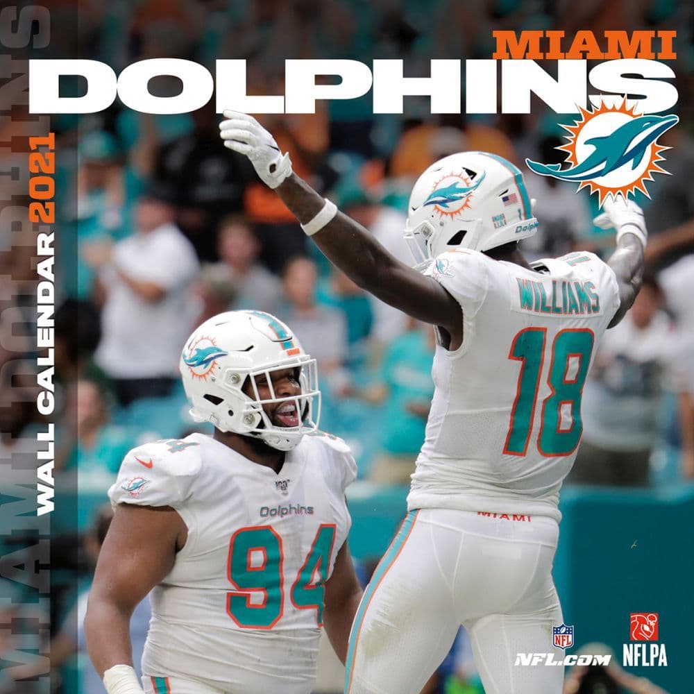 Miami Dolphins Mini Wall Calendar