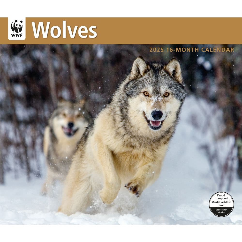 Wolves WWF 2025 Wall Calendar - Calendars.com