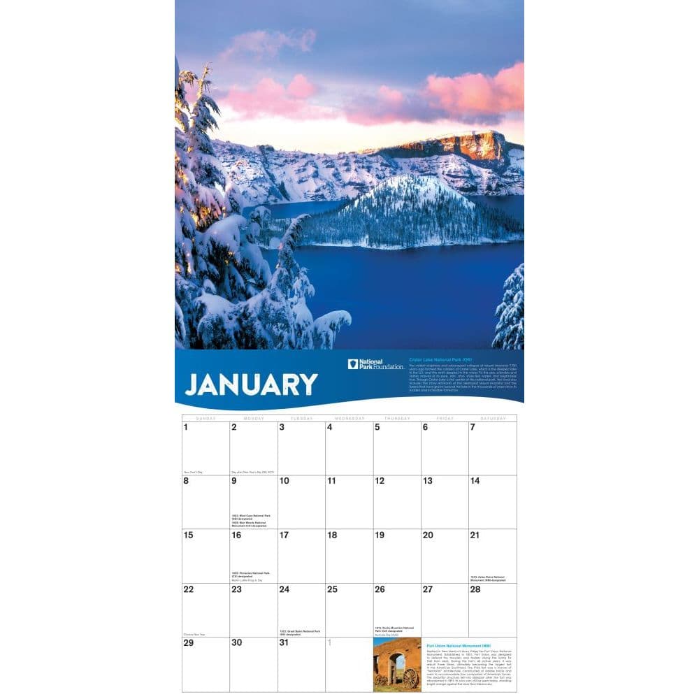 National Parks Calendar 2023 National Park Foundation 2023 Wall Calendar