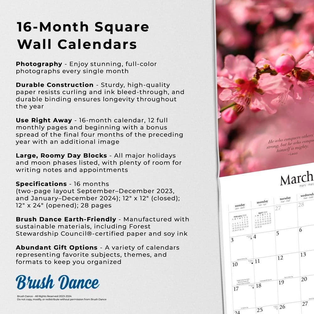 Mindful days 2024 wall calendar calendars