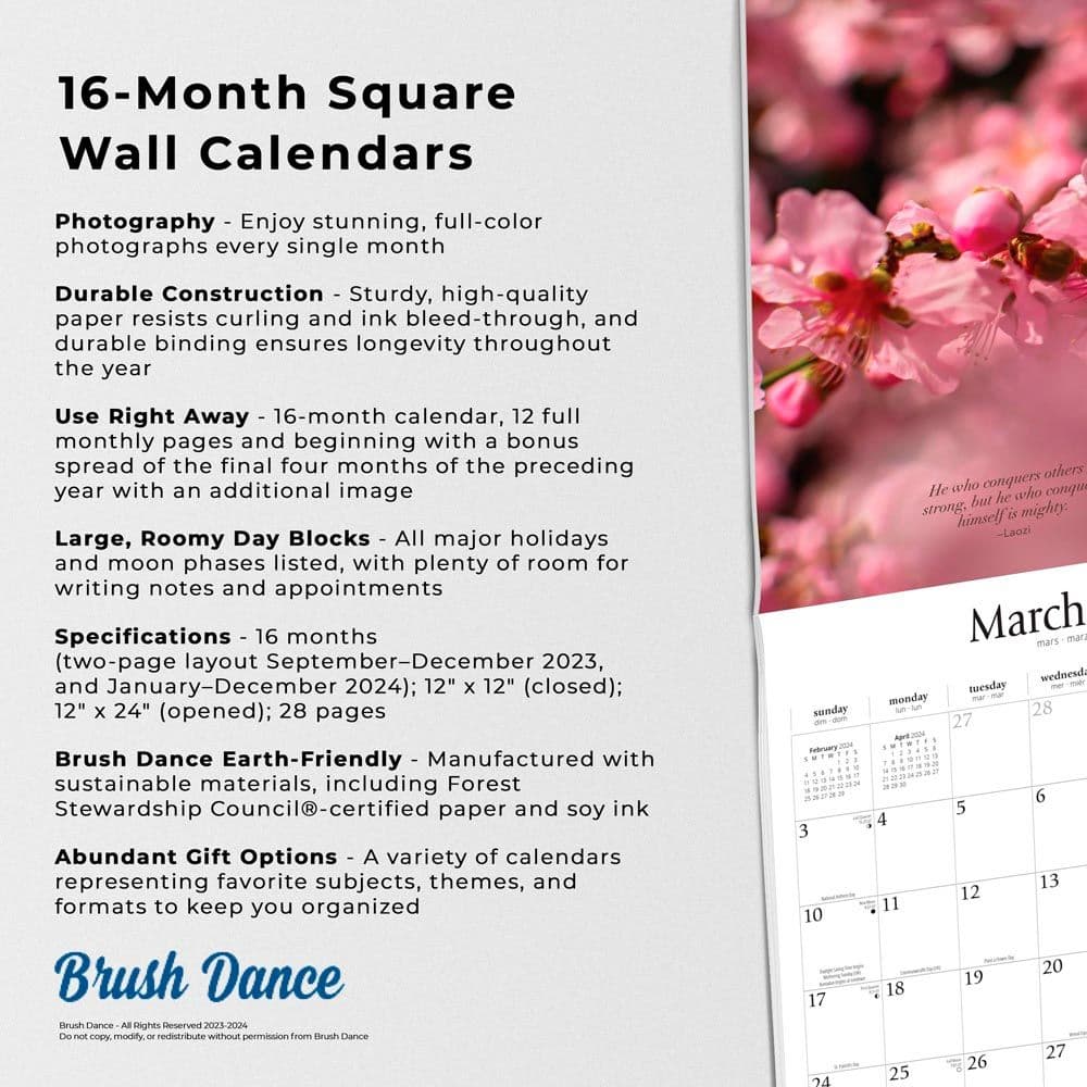 Mindful Days 2024 Wall Calendar Fourth Alternate Image width=&quot;1000&quot; height=&quot;1000&quot;