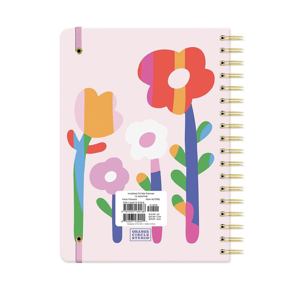 Faire Flowers Undated Planner First Alternate Image