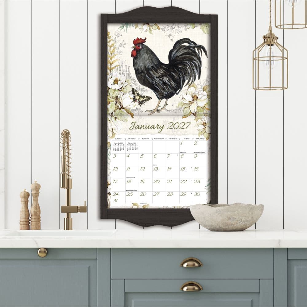 Proud Rooster 2027 Wall Calendar by Susan Winget Sixth Alternate Image