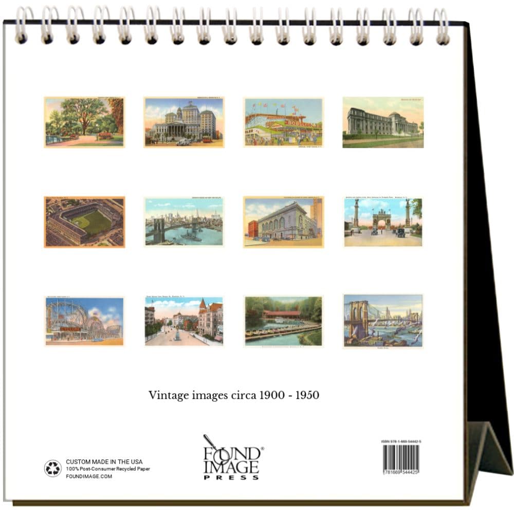 Nostalgic Brooklyn 2025 Easel Desk Calendar First Alternate Image width="1000" height="1000"