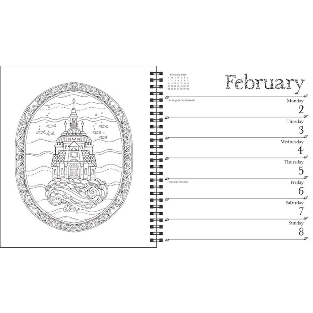 Johanna Basford Coloring 2026 Planner First Alternate Image
