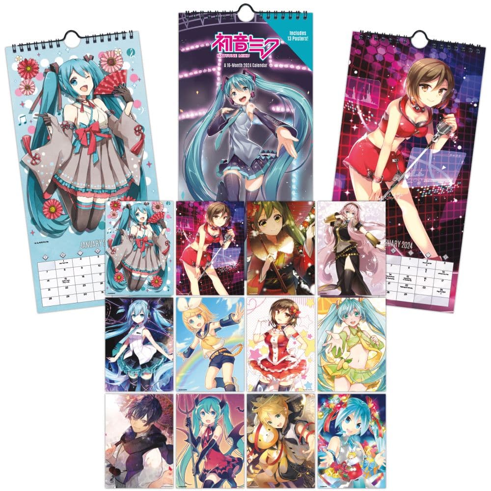 Hatsune Miku 2024 Mini Wall Calendar