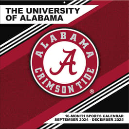 University of Alabama Crimson Tide 2025 Wall Calendar