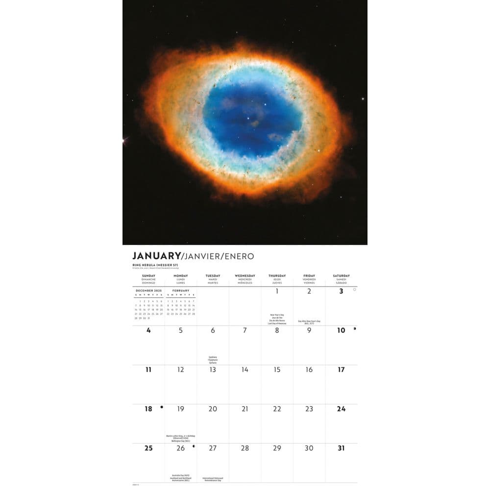 Outer Space 2026 Wall Calendar Second Alternate Image