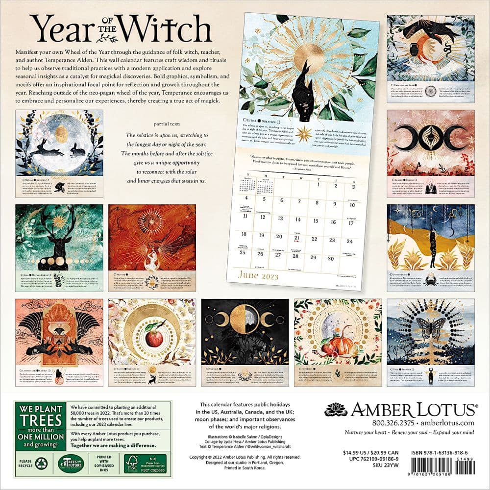 Year of the Witch 2023 Wall Calendar - Calendars.com