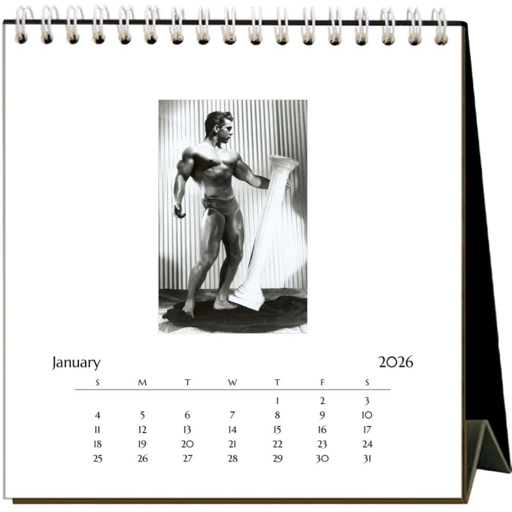 Beefcake 2026 Easel Desk Calendar Second Alternate Image