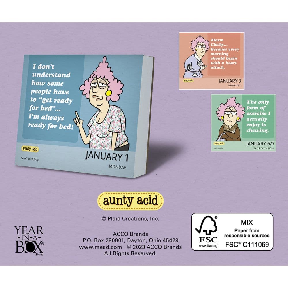 Aunty Acid 2024 Desk Calendar - Calendars.com