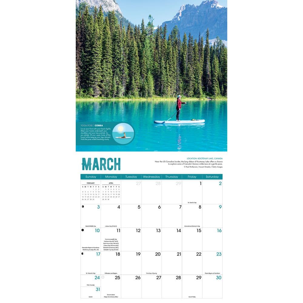 Paddleboarding 2024 Wall Calendar Second Alternate Image width=&quot;1000&quot; height=&quot;1000&quot;