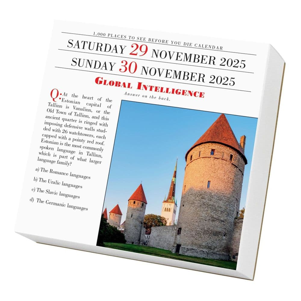 1000 Places To See 2025 Page-a-Day Desk Calendar Seventh Alternate Image