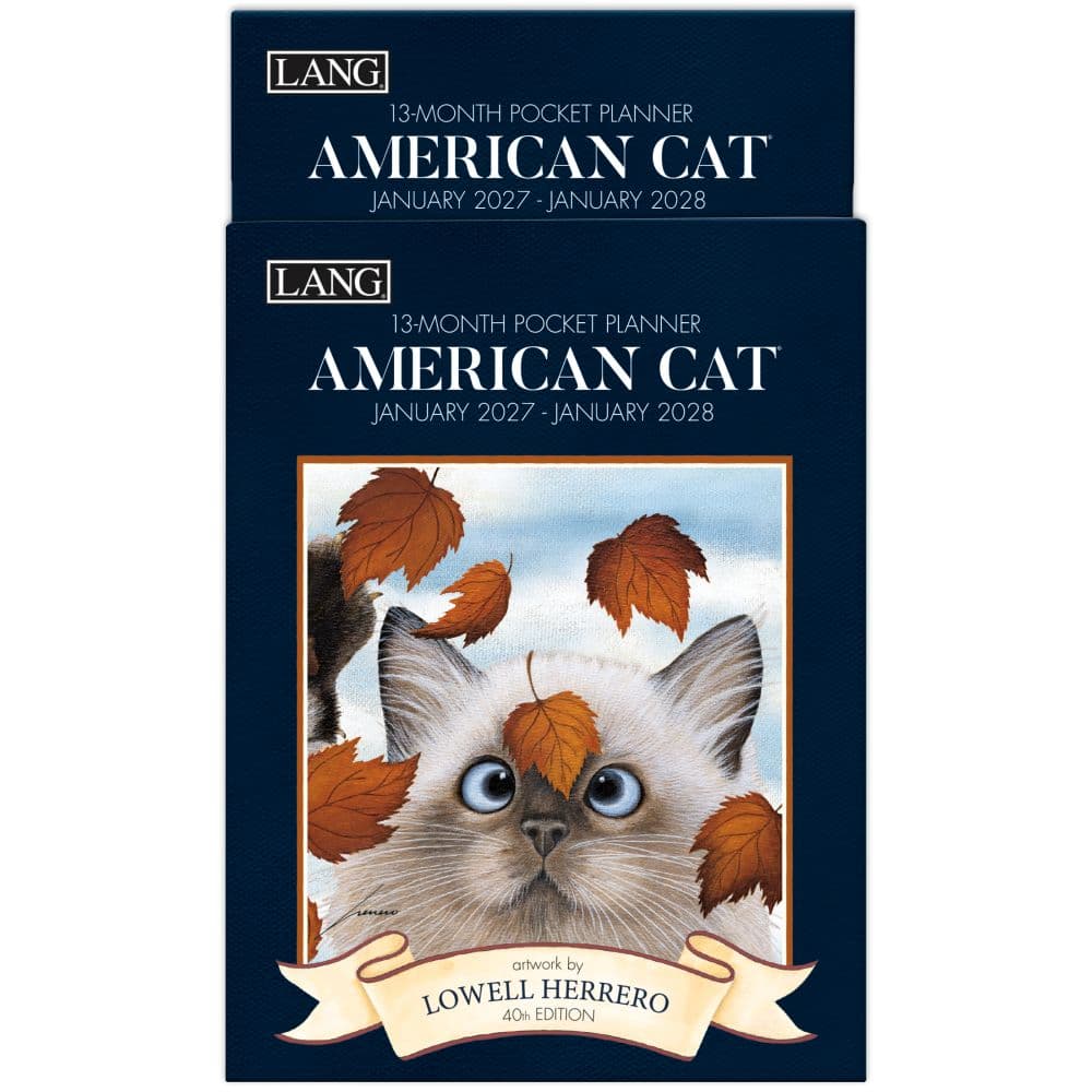 American Cat 2027 Monthly Pocket Planner by Lowell Herrero Fifth Alternate Image