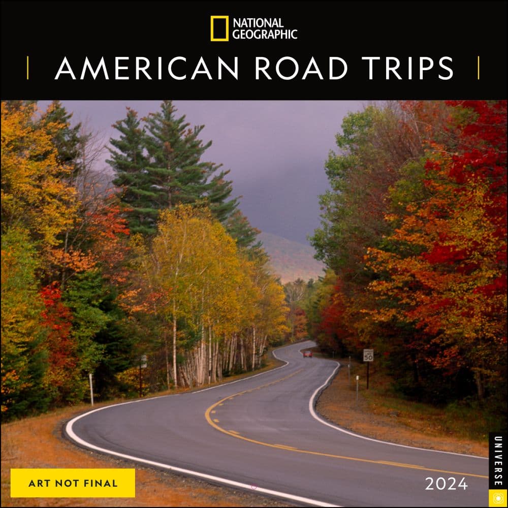 image National Geographic American Roadtrips 2024 Wall Calendar
