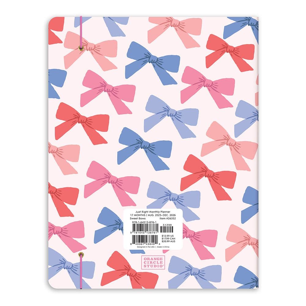 Sweet Bows Monthly 2026 Planner First Alternate Image