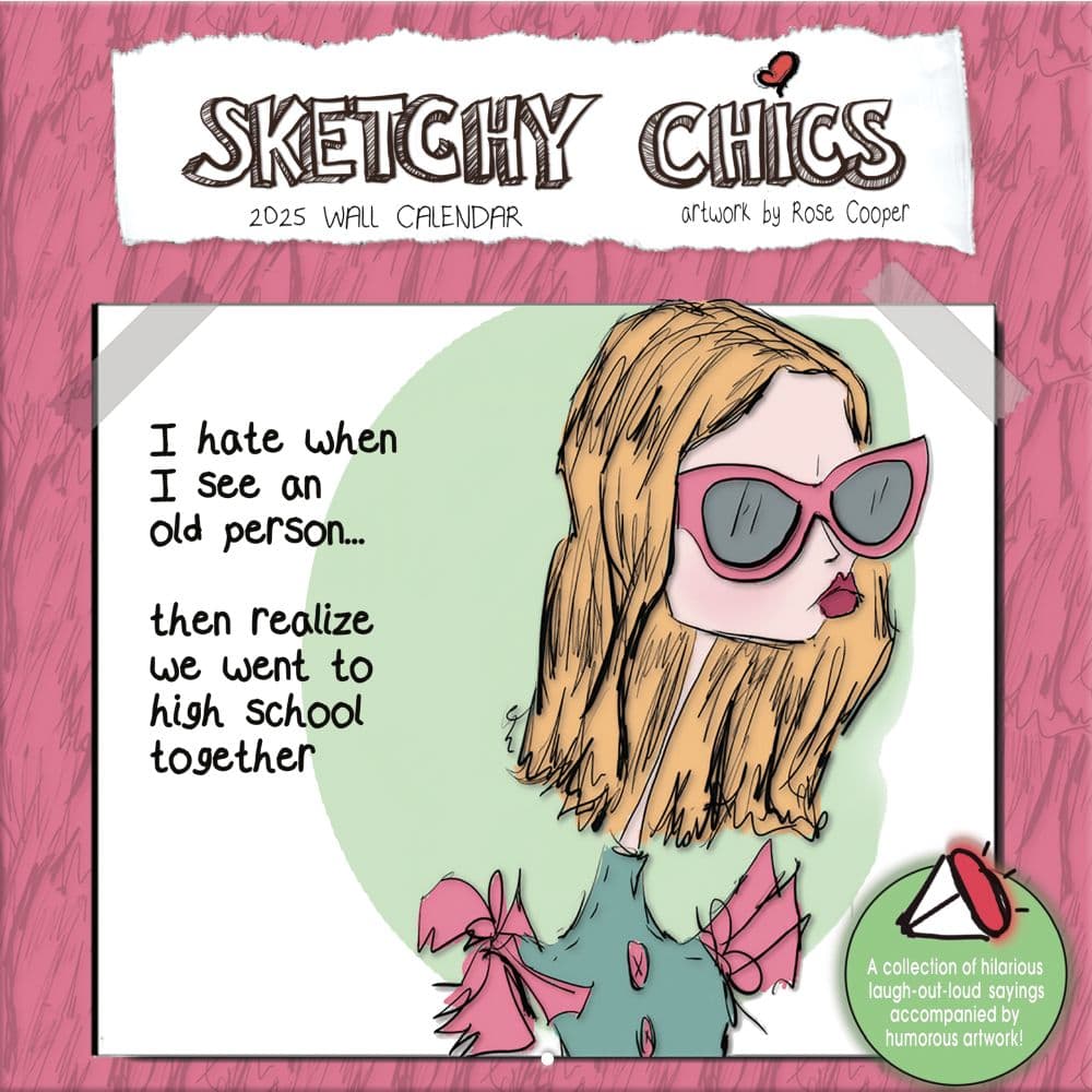 image Sketchy Chics 2025 Wall Calendar_Main Image