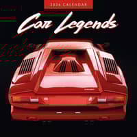 image Car Legends 2026 Wall Calendar Main Product Image