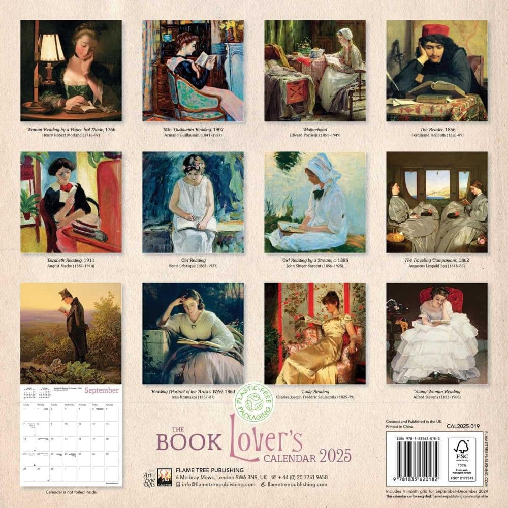 Book Lovers 2025 Wall Calendar First Alternate Image