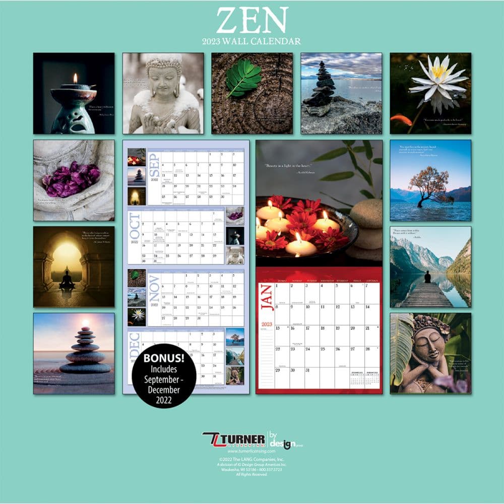 Zen 2023 Mini Wall Calendar - Calendars.com