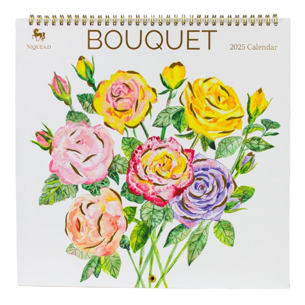 2025 Wall Calendar Floral Bouquet 