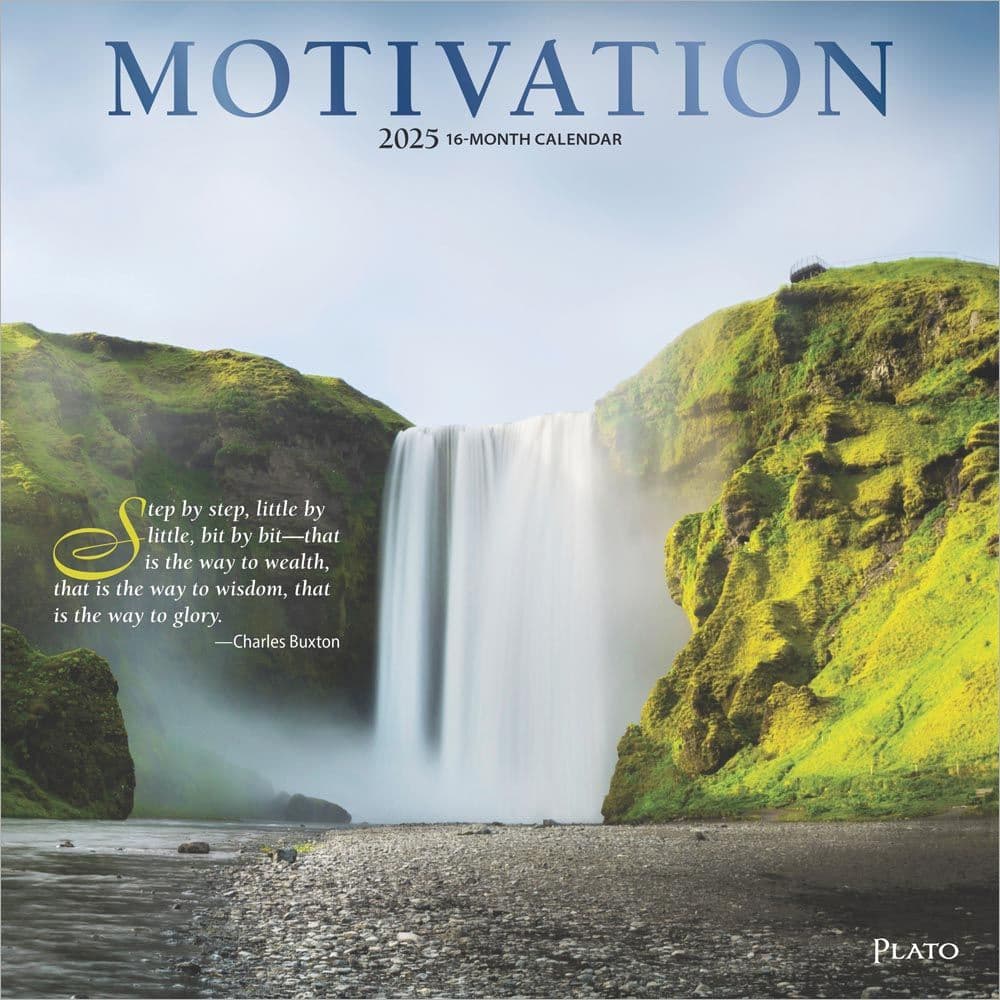 Motivation Plato 2025 Wall Calendar