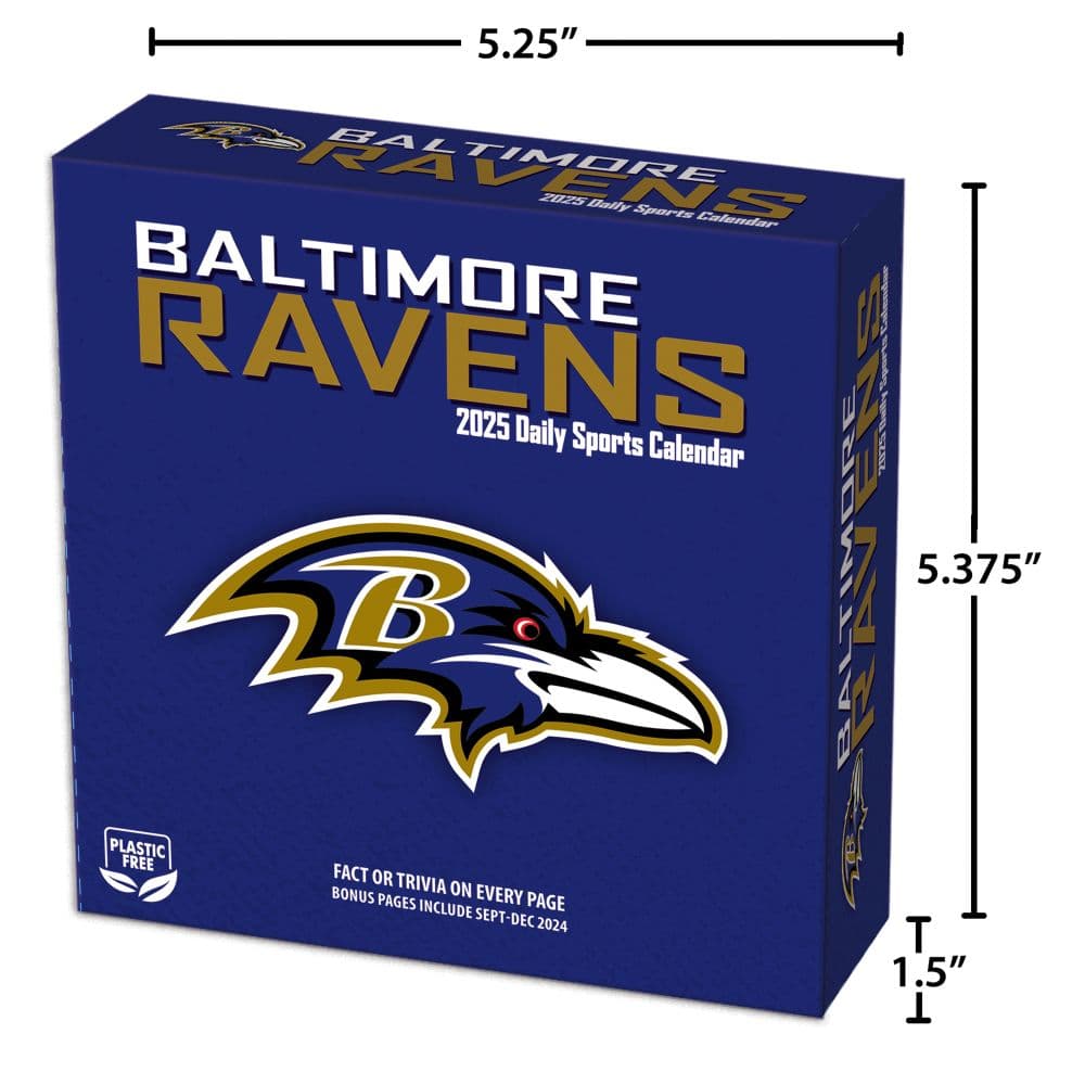 NFL Baltimore Ravens 2025 Desk Calendar Fifth Alternate Image