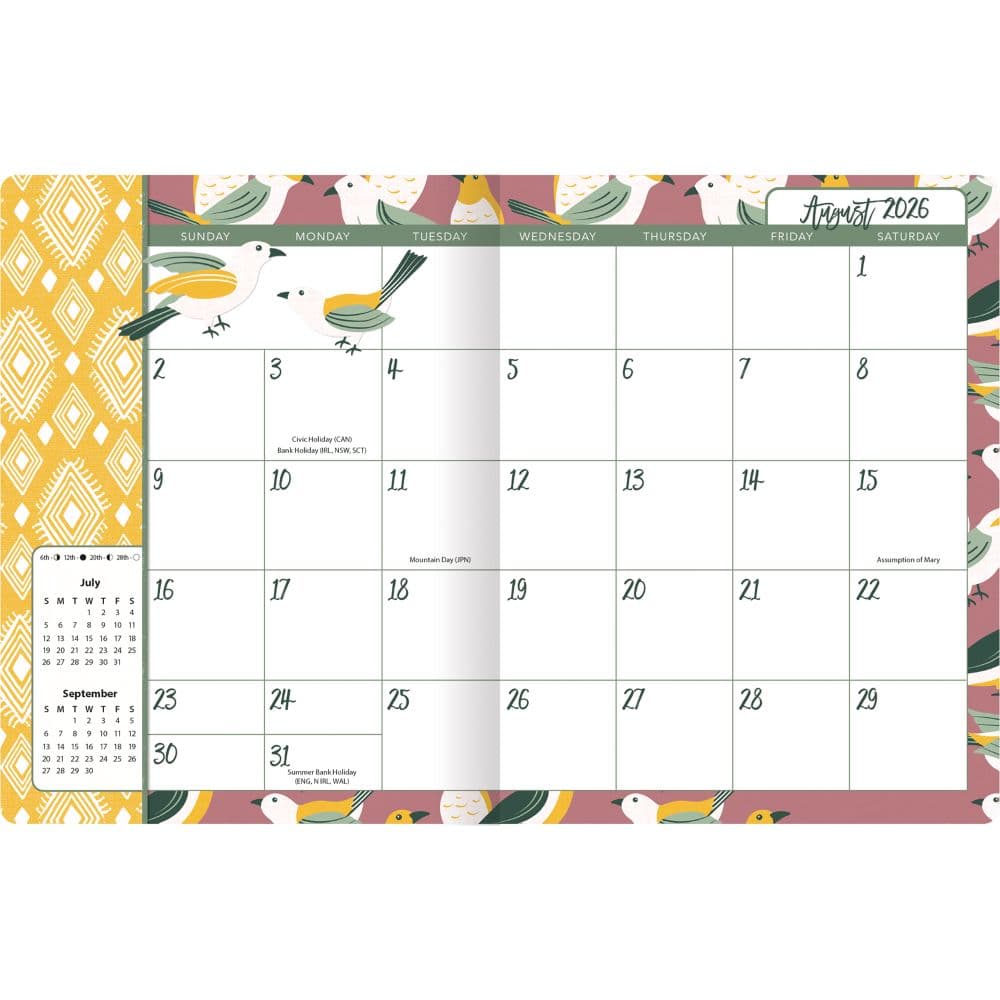 Flora and Fauna 2027 Monthly Pocket Planner by Heather Dutton Fourth  Alternate Image