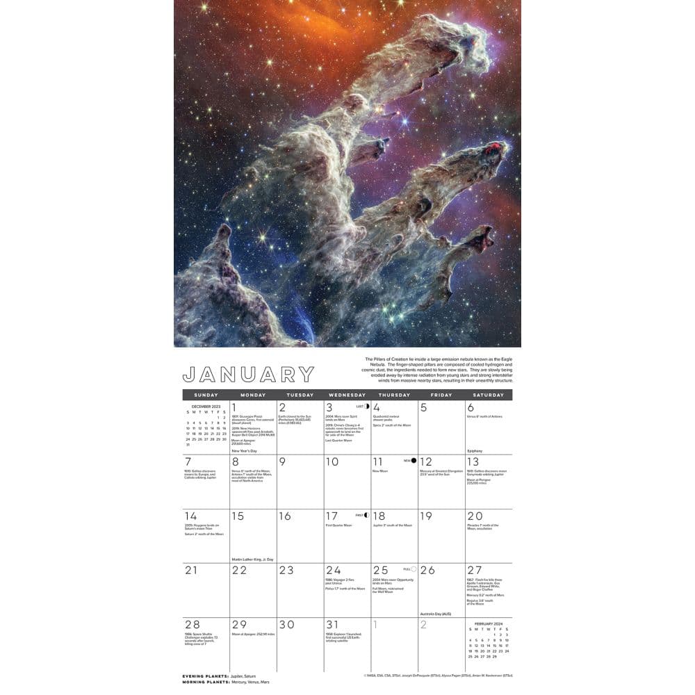 Astronomy 2024 Wall Calendar Alternate Image 2