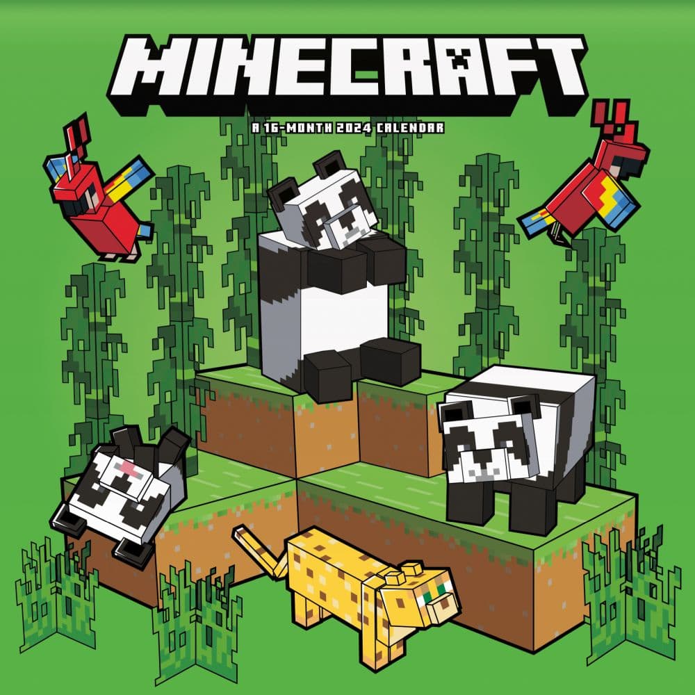 Minecraft Exclusive with Decal 2024 Wall Calendar Main Product Image width=&quot;1000&quot; height=&quot;1000&quot;