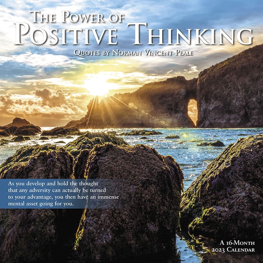 ACCO Brands Power of Positive Thinking 2023 Wall Calendar