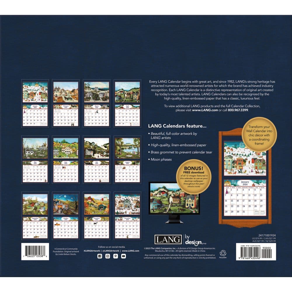 Linda Nelson Stocks Special Edition 2024 Wall Calendar