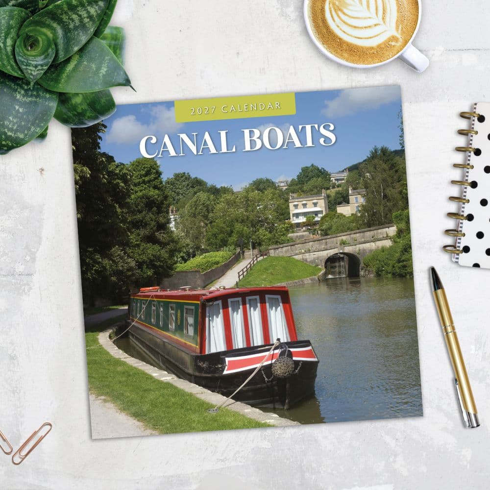 Canal Boats 2027 Wall Calendar Fourth Alternate Image