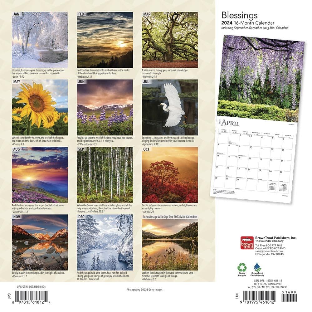 Blessings 2024 Wall Calendar